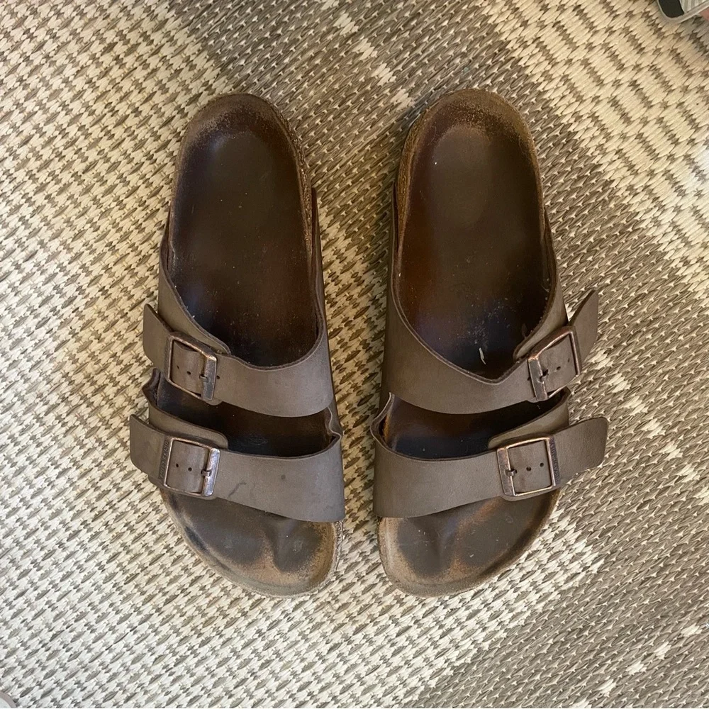 Birkenstock Men’s Arizona Sandals - dark brown - size 45 - Picture 6 of 11